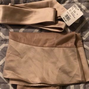 DAVID’S BRIDAL CHAMPAGNE SASH AND SLIP